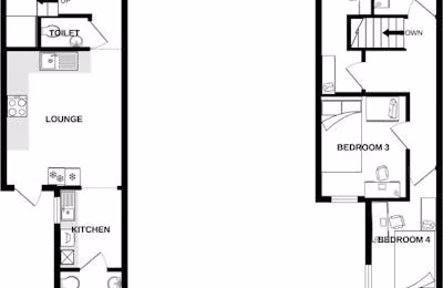 4 Bedroom 1 Bathroom Apartment - Bedroom?w=400&h=260&fit=crop&q=40&auto=format&trim=auto