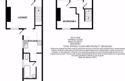 Room in a 5 Bedroom Apartment, 48 Ashford Street, Stoke-on-trent, ST4 2EH - Stoke-on-Trent, England, United Kingdom - Floor Plan
