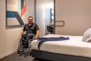 Corporate Living Accommodation Abbotsford, Melbourne - Melbourne, Victoria, Australia - One Bedroom Accessible Residence - Bedroom