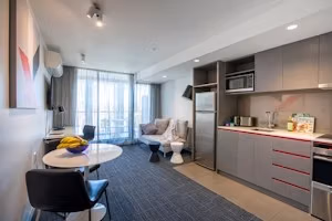 Corporate Living Accommodation Abbotsford, Melbourne - Melbourne, Victoria, Australia - One Bedroom Accessible Residence - Common Area