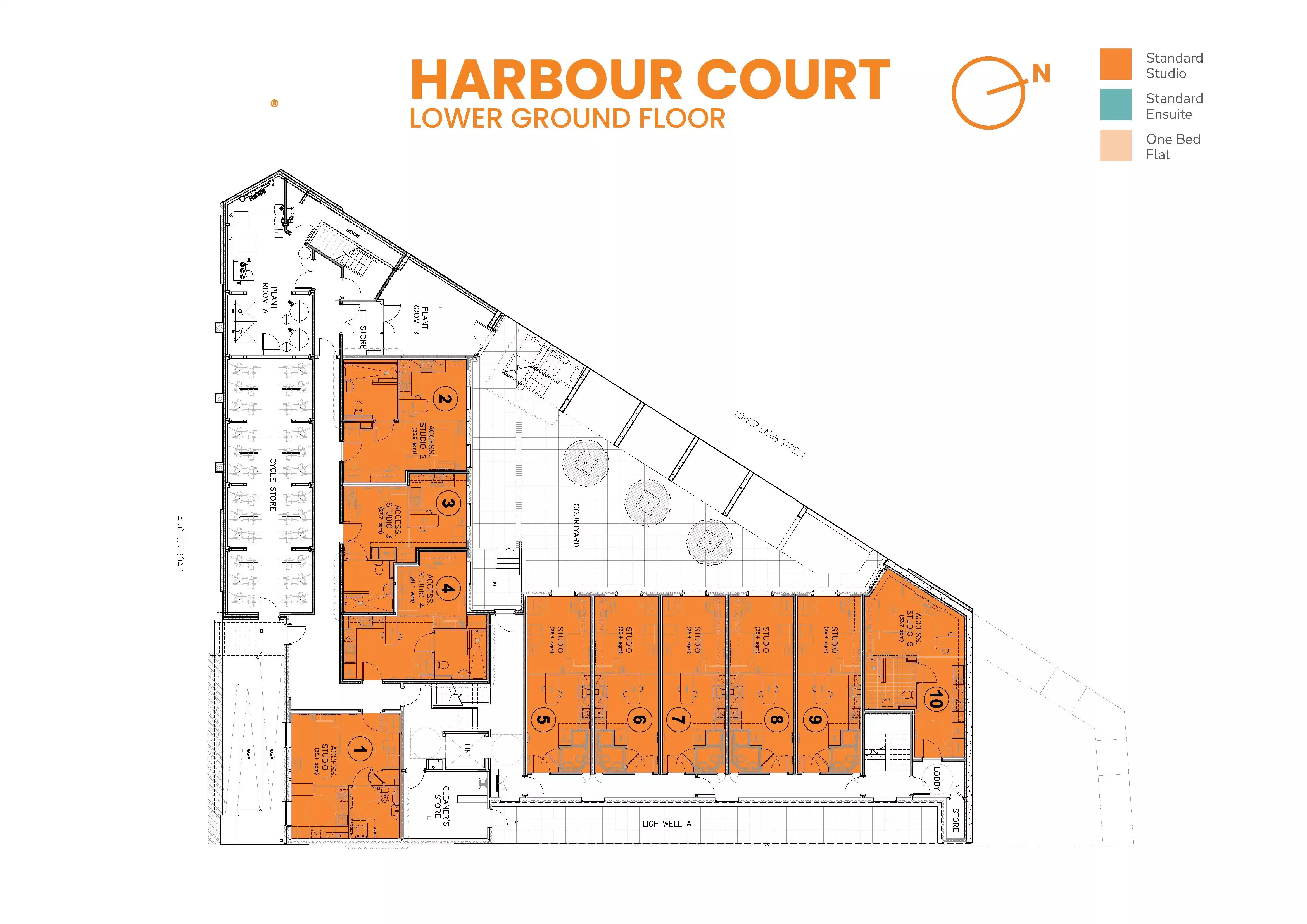 Harbour Court, Bristol - Bristol, England, United Kingdom - Floor Plan