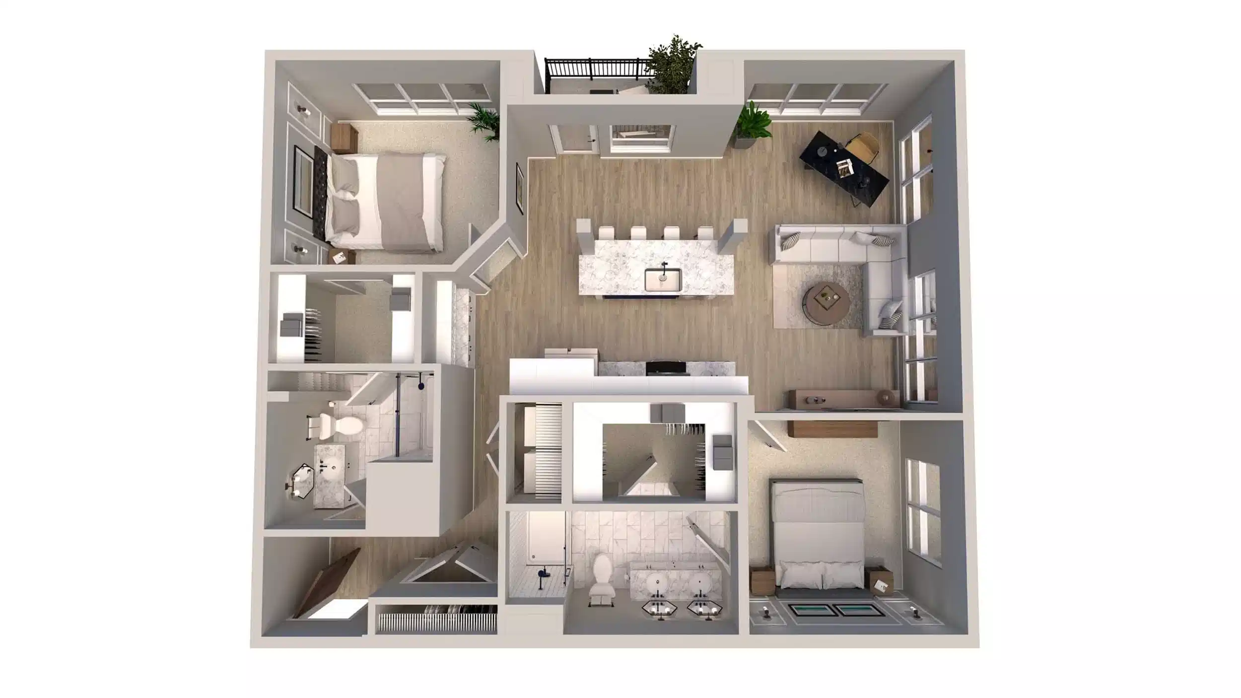 The Langham, Columbus - Columbus, Ohio, United States - 2 Bed 2 Bath | C - Floor Plan
