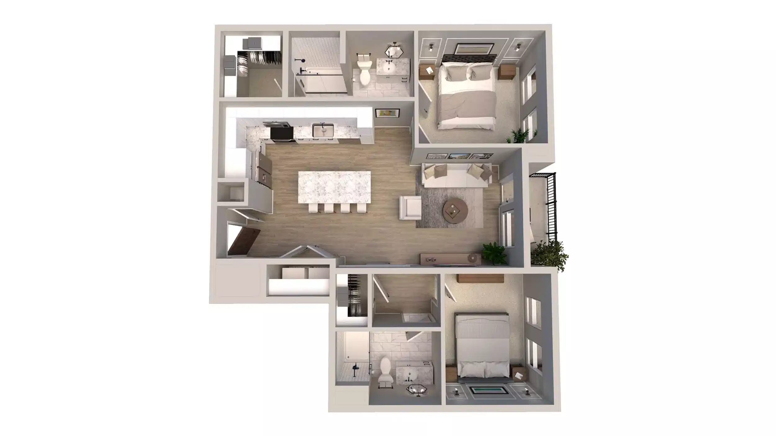 The Langham, Columbus - Columbus, Ohio, United States - 2 Bed 2 Bath | B4 - Floor Plan