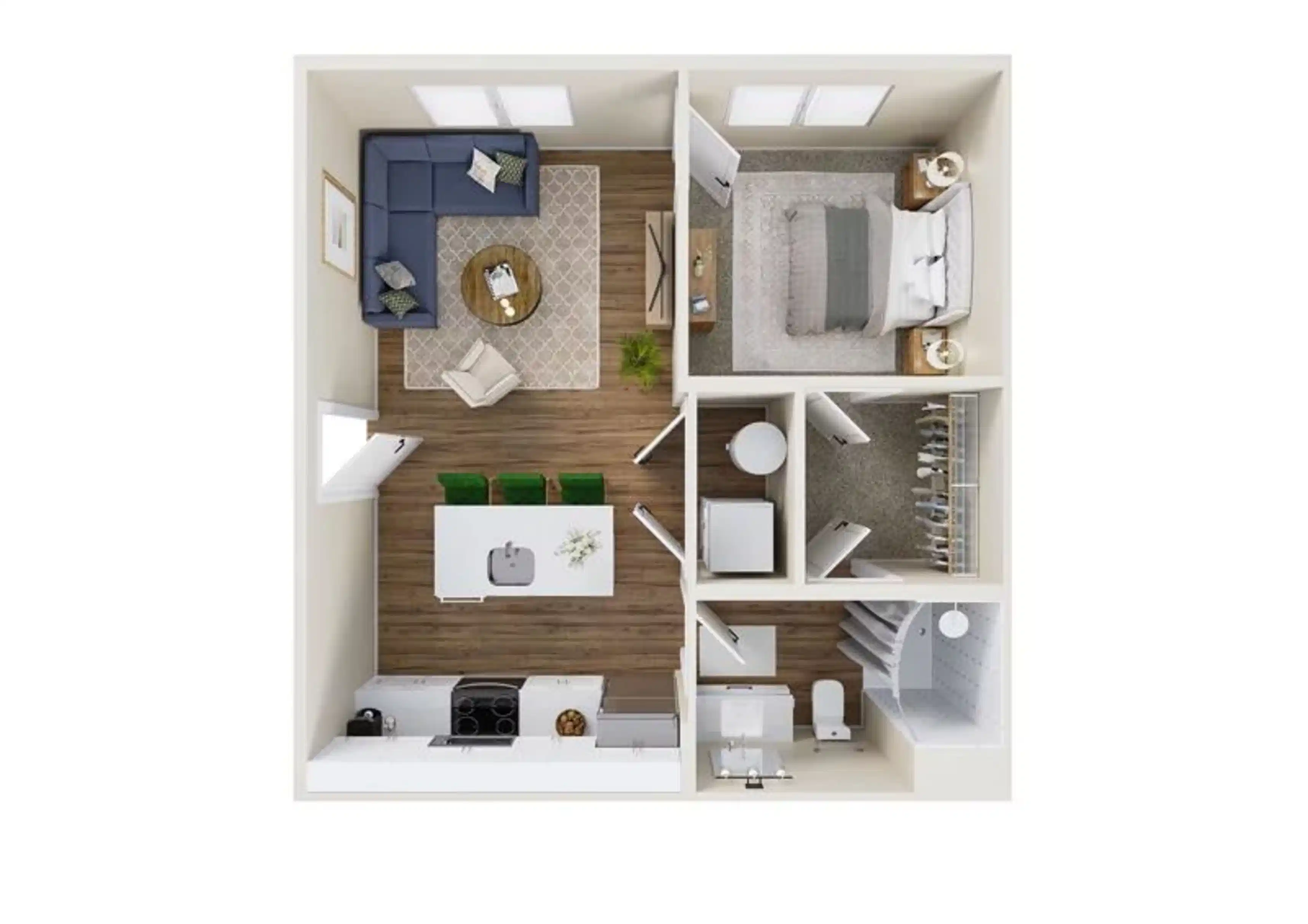Trailhead Vista, Newark - Newark, New Jersey, United States - Room in 1 Bedroom 1 Bathroom | The Grove - Floor Plan