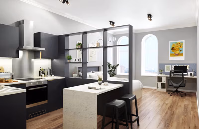 26 Great George Street, Leeds - Leeds, England, United Kingdom - Kitchen